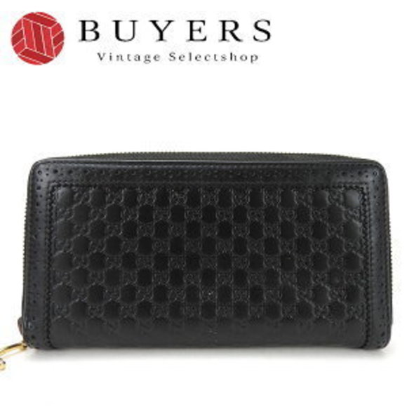 Gucci Zip long Wallet Micro Guccissima GG black leather - Picture 1 of 8